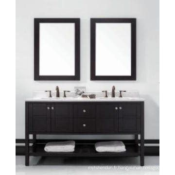 Cabinet de salle de bain moderne miroir moulé en bois (JN-8819713D)